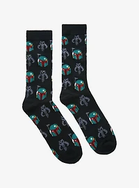 Star Wars Boba Fett Allover Print Crew Socks