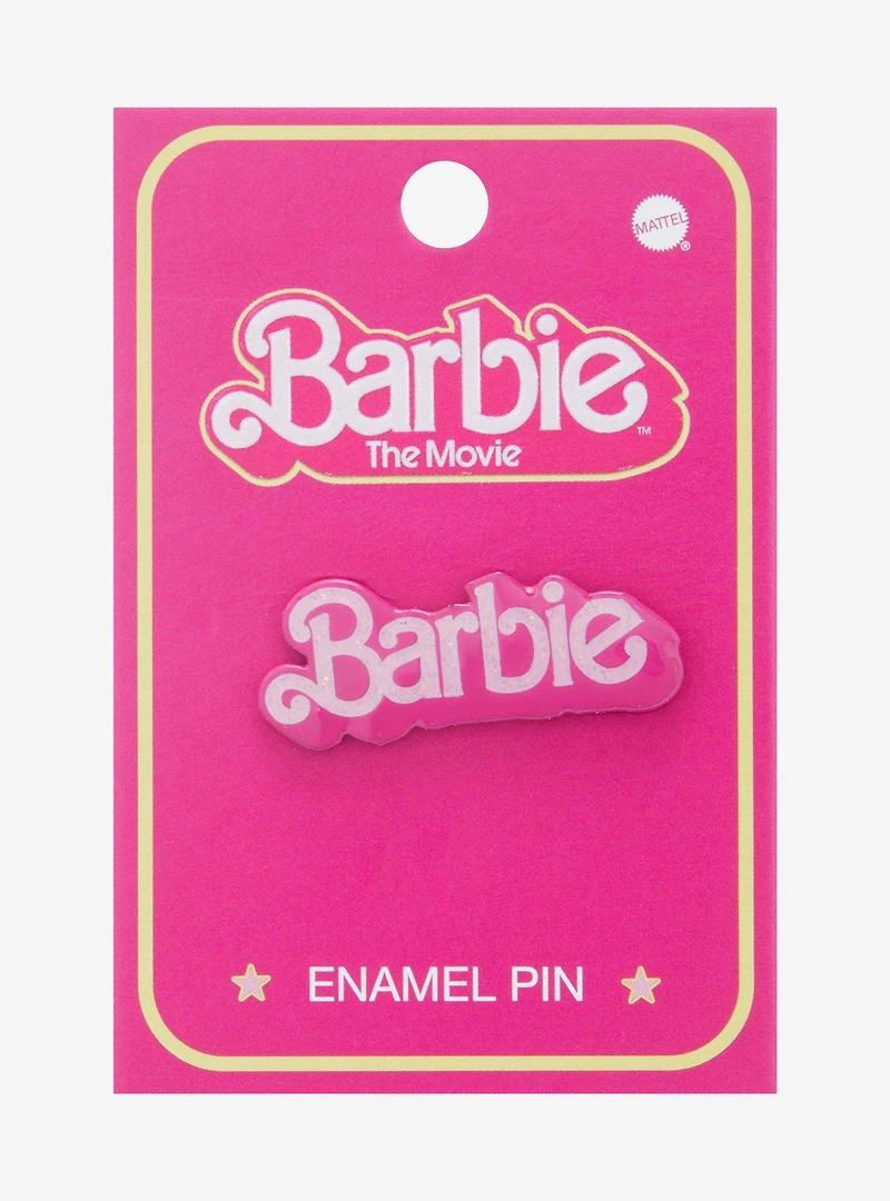 Barbie Glitter Movie Logo Enamel Pin - BoxLunch Exclusive