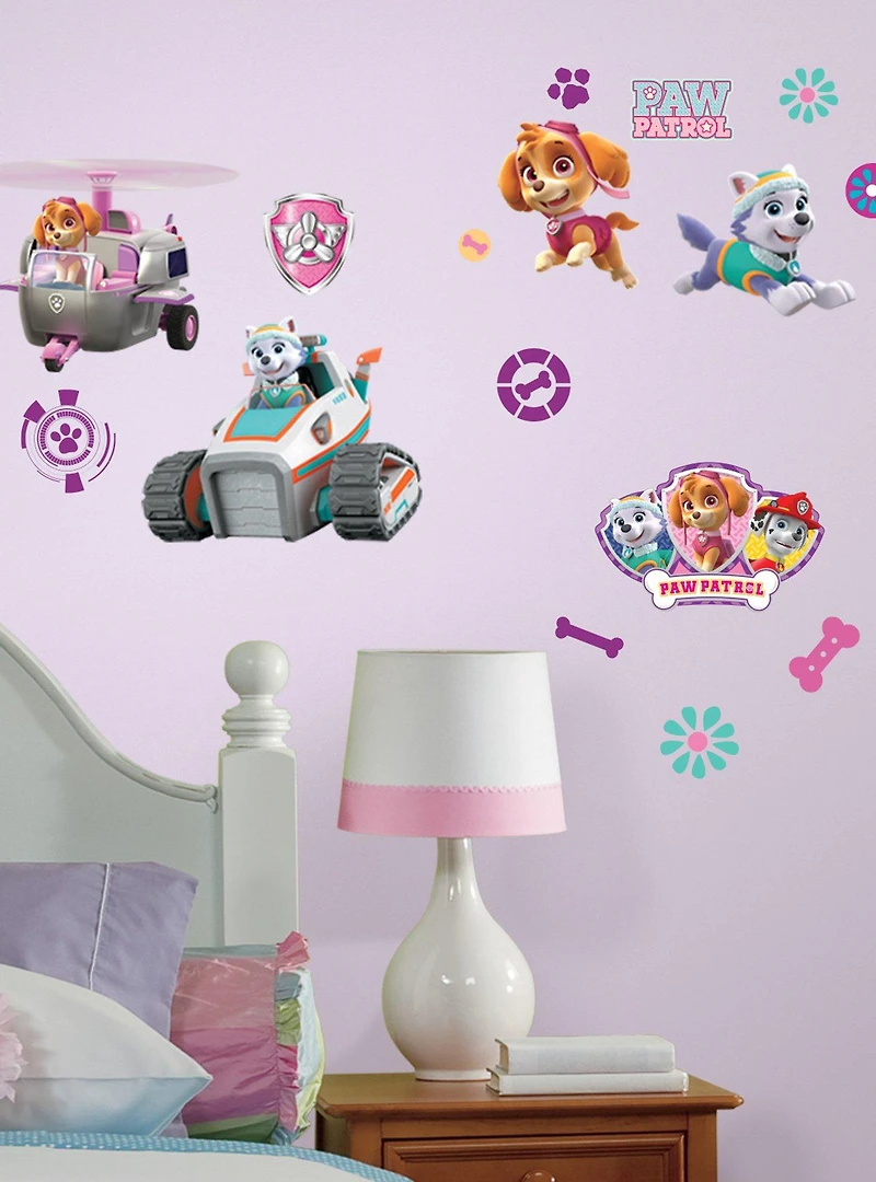 Paw Patrol Girl Pups Peel And Stick Wall Decals