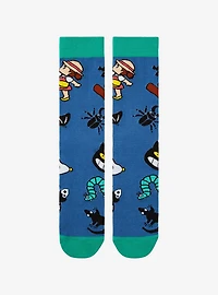 Studio Ghibli My Neighbor Totoro Mei & Critters Allover Print Crew Socks - BoxLunch Exclusive