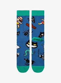 Studio Ghibli My Neighbor Totoro Mei & Critters Allover Print Crew Socks - BoxLunch Exclusive
