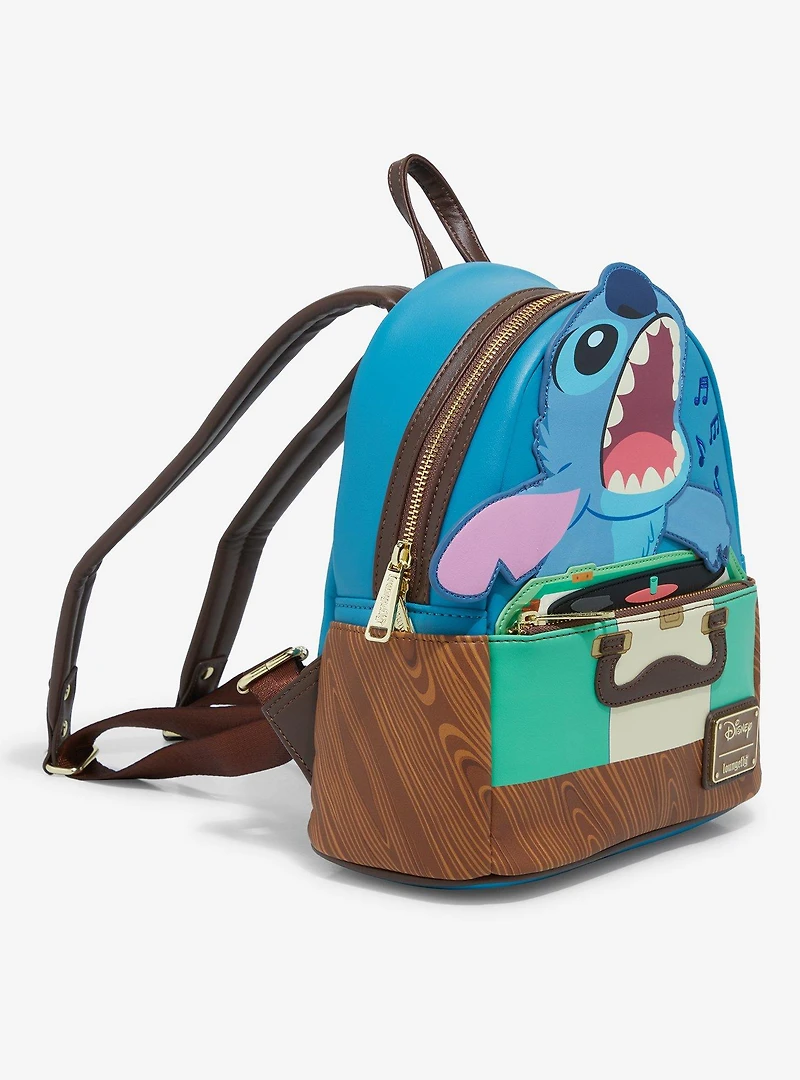 Loungefly Disney Lilo & Stitch Record Player Stitch Mini Backpack - BoxLunch Exclusive