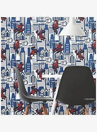 Marvel Spider-Man Cityscape Peel And Stick Wallpaper