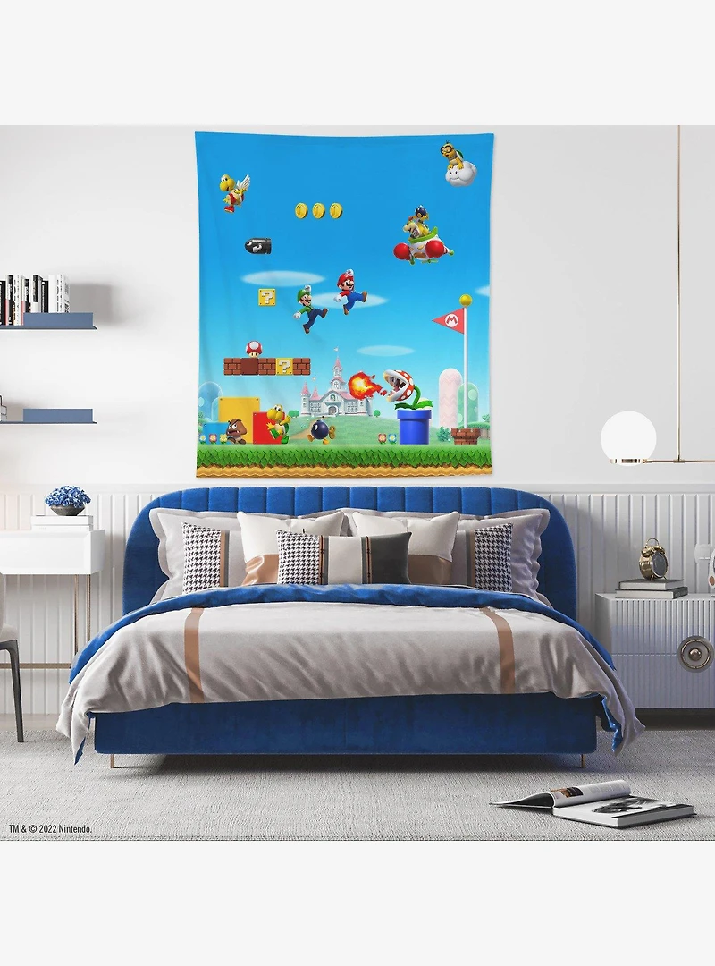 Super Mario Tapestry