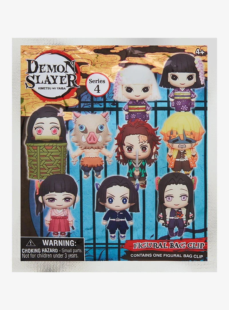 Demon Slayer: Kimetsu no Yaiba Characters Series 4 Blind Bag Figural Bag Clip