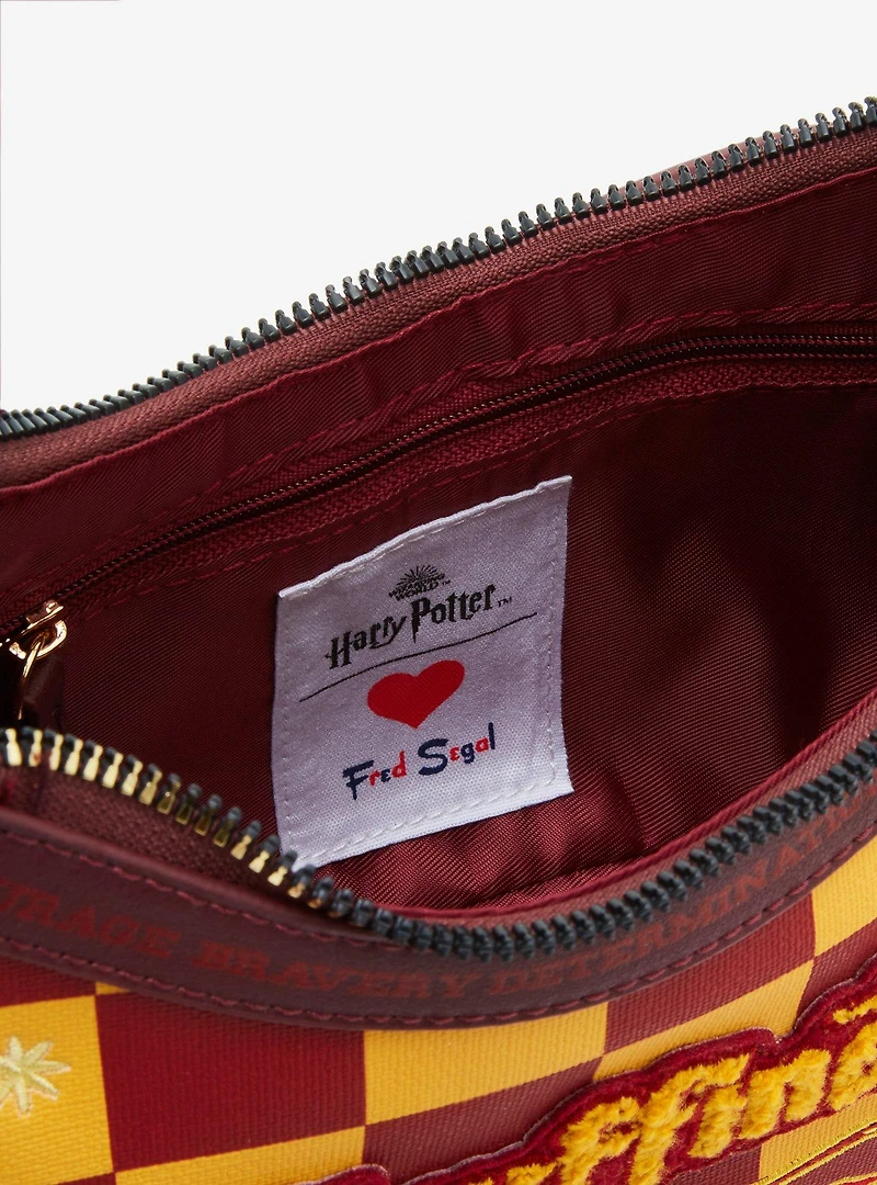 Fred Segal Harry Potter Gryffindor Checkered Crossbody Bag