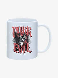 Purr Evil Cat Portrait Mug 11oz