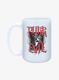 Purr Evil Cat Portrait Mug 15oz