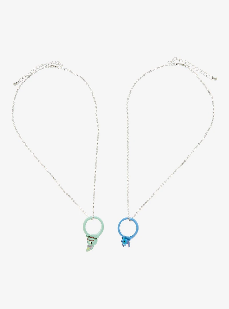 Disney Lilo & Stitch Scrump Stitch Ring Best Friend Necklace Set