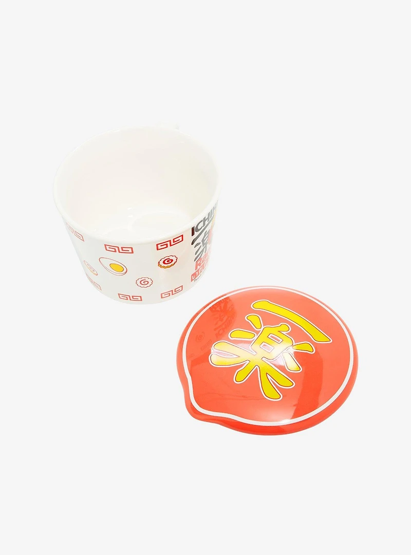 Naruto Ichiraku Ramen Bowl with Lid and Handle