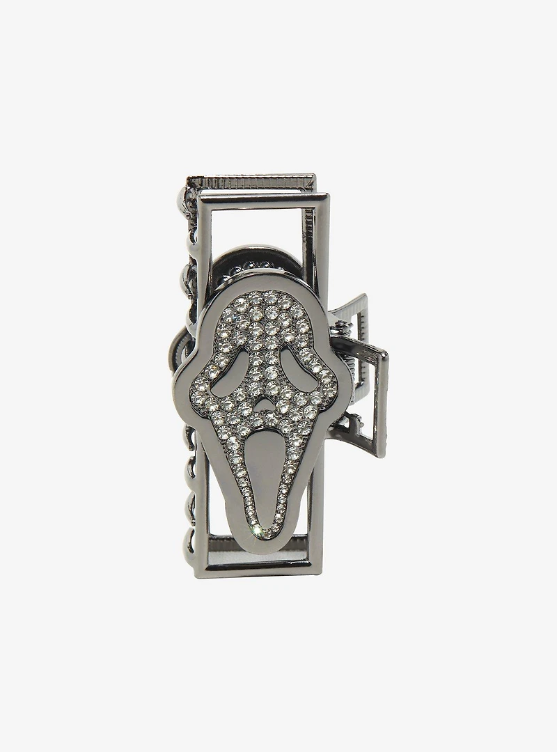 Scream Ghost Face Bling Claw Hair Clip