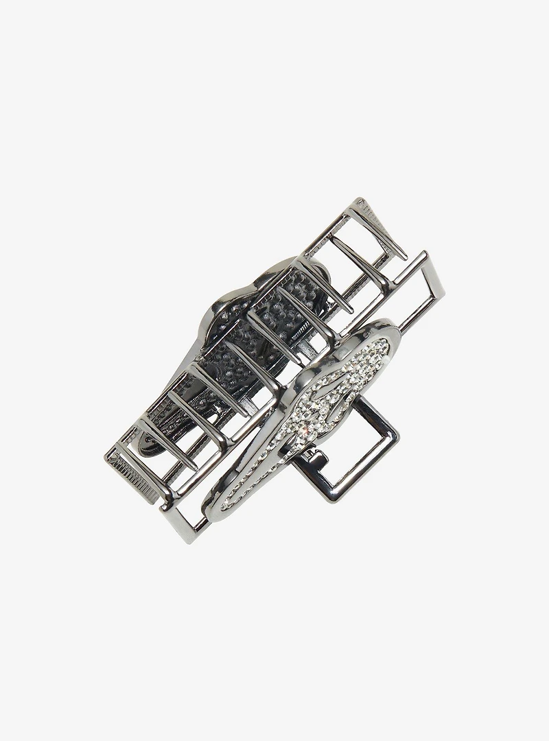 Scream Ghost Face Bling Claw Hair Clip