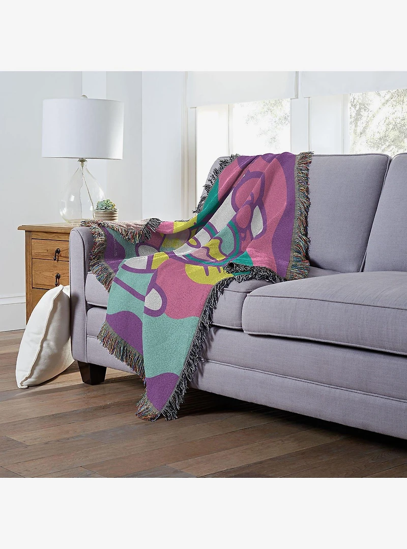 Hello Kitty Cool Kitty Woven Tapestry Throw Blanket
