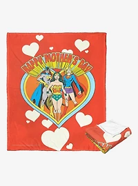 DC Comics Justice League Mom Group Throw Blanket