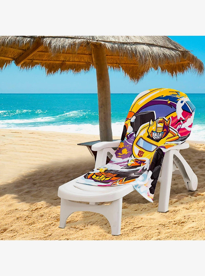 Transformers Neon Smoke Beach Towel
