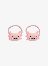 Sweet Society Pink Axolotl Plush Hair Tie Set