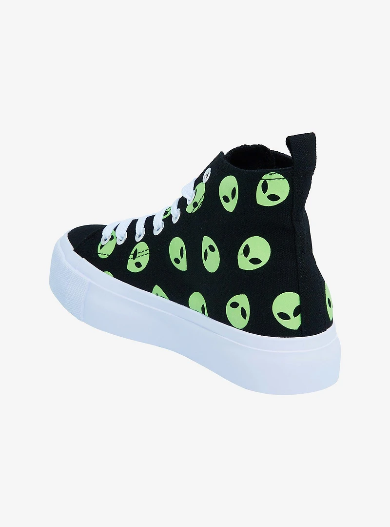 Alien Hi-Top Platform Sneakers