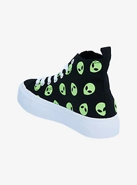 Alien Hi-Top Platform Sneakers