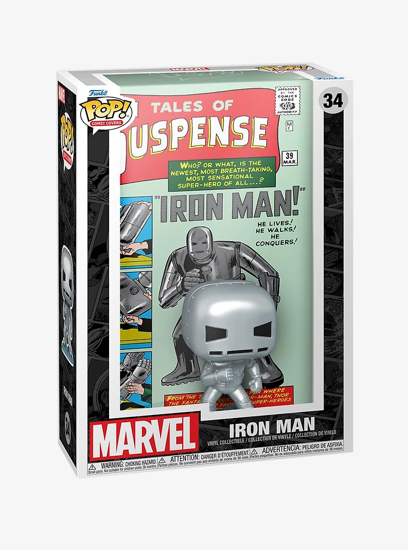Funko Pop! Comic Covers Marvel Tales of Suspense 39 Iron Man Vinyl Figure