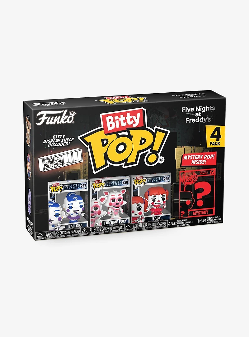 Funko Bitty Pop! Five Nights at Freddy's Ballora and Friends Blind Box Mini Vinyl Figure Set