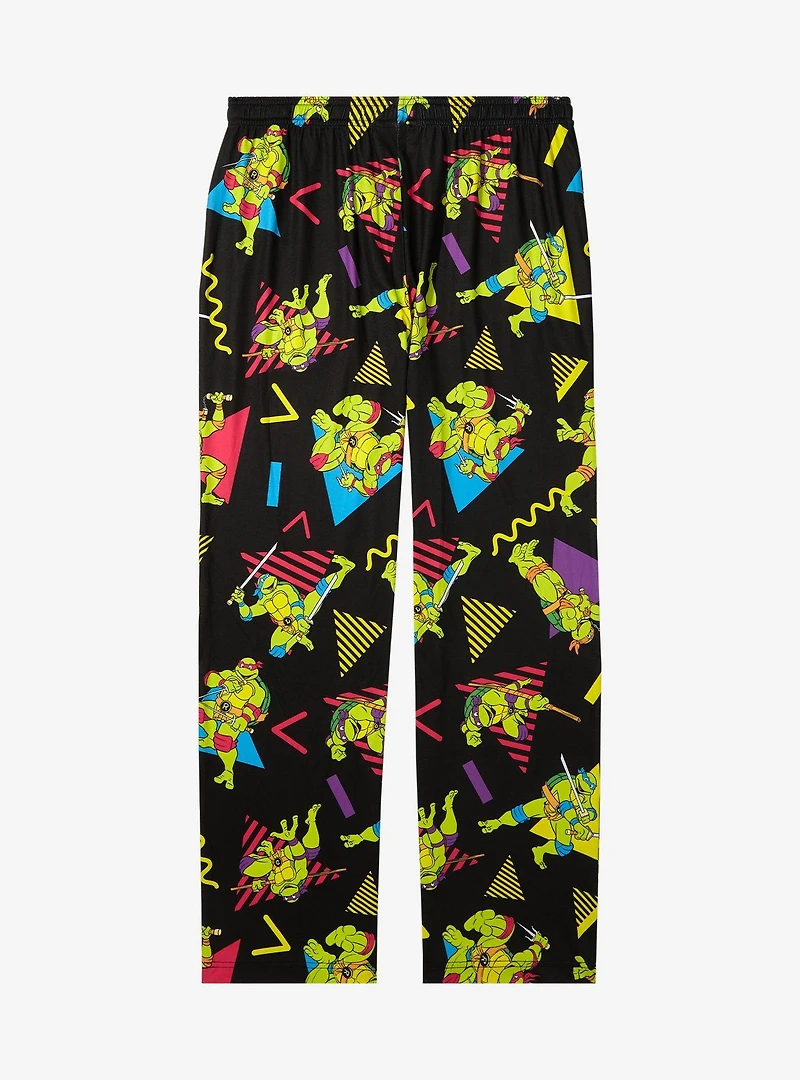 Teenage Mutant Ninja Turtles Retro Portraits Allover Print Sleep Pants - BoxLunch Exclusive