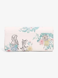 Disney Frozen Floral Sketch Portraits Wallet - BoxLunch Exclusive