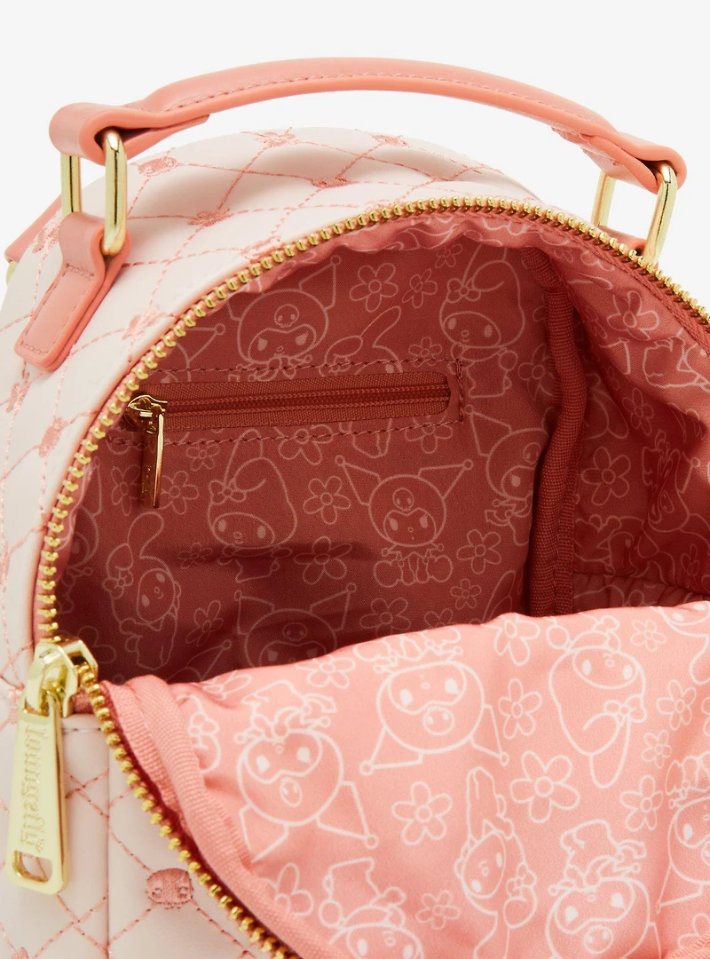 Loungefly Sanrio Kuromi & My Melody Quilt Pattern Mini Backpack - BoxLunch Exclusive