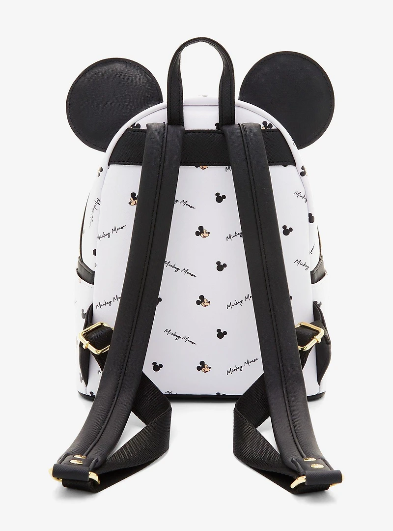 Loungefly Disney Mickey Mouse Signature Allover Print Mini Backpack - BoxLunch Exclusive