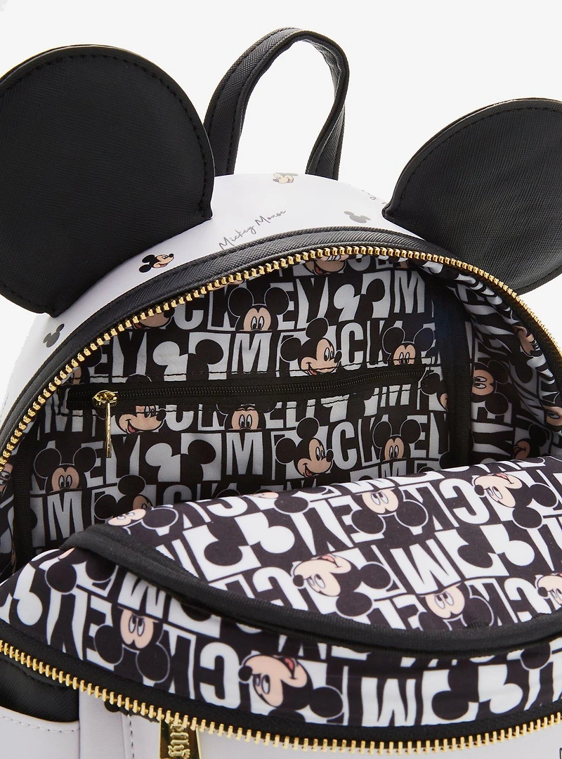 Loungefly Disney Mickey Mouse Signature Allover Print Mini Backpack - BoxLunch Exclusive