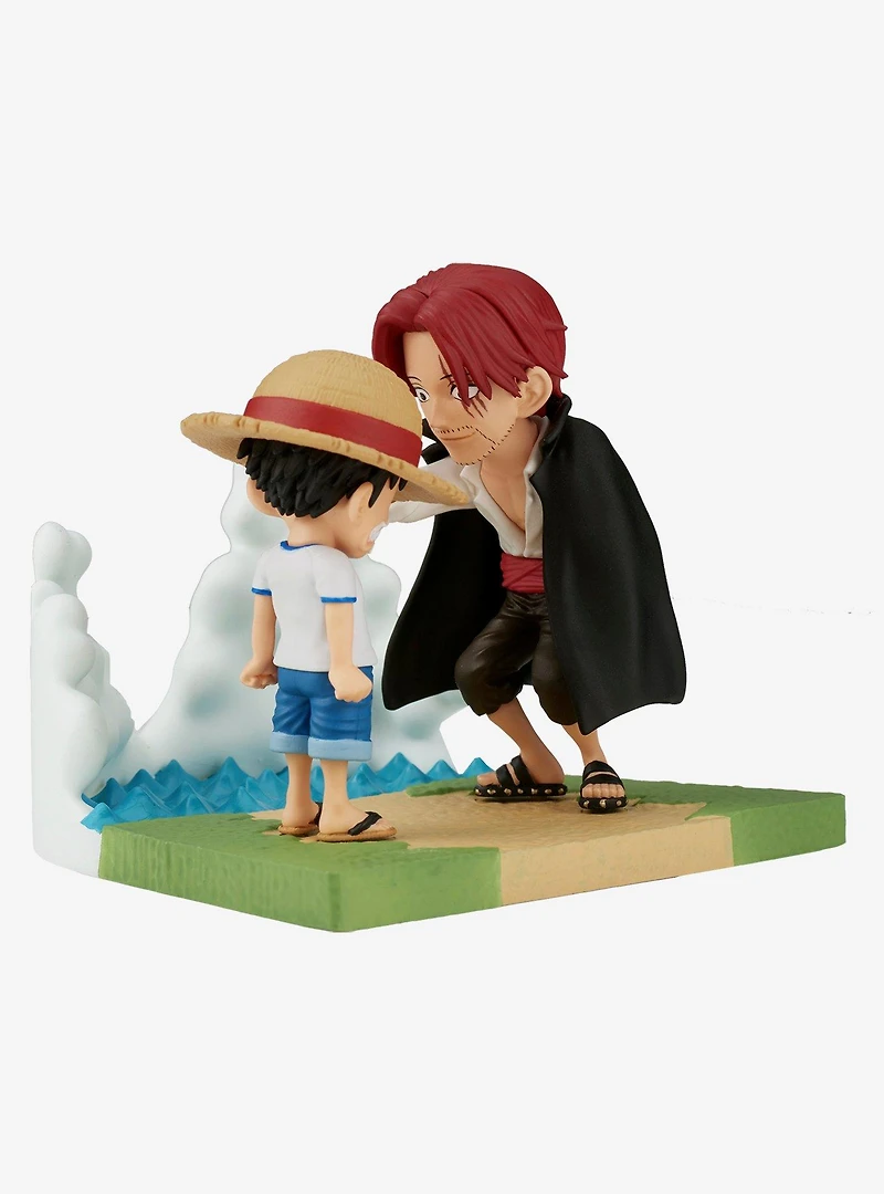 Banpresto One Piece World Collectible Figure Log Stories Monkey D. Luffy & Shanks Figure