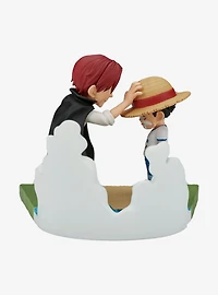 Banpresto One Piece World Collectible Figure Log Stories Monkey D. Luffy & Shanks Figure