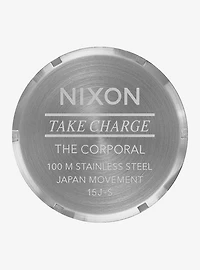 Nixon Corporal Stainless Steel Silver x Gunmetal Watch