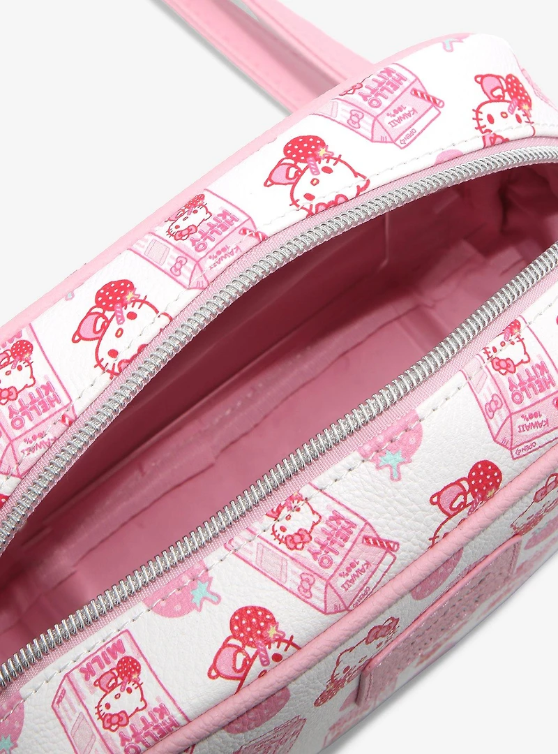 Loungefly Hello Kitty Strawberry Milk Crossbody Bag