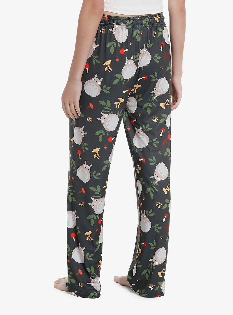 Studio Ghibli My Neighbor Totoro Totoro & Mushrooms Pajama Pants
