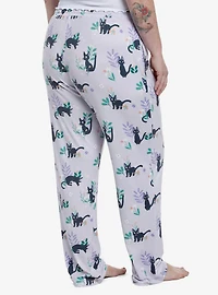 Studio Ghibli Kiki's Delivery Service Jiji & Flowers Girls Pajama Pants Plus Size