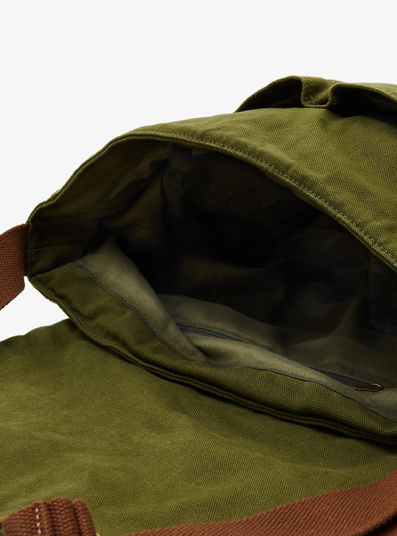 Olive Butterfly Messenger Crossbody Bag