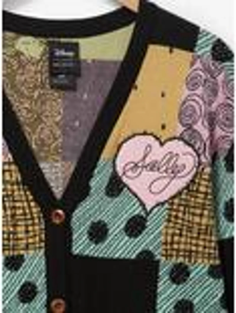 Her Universe Disney The Nightmare Before Christmas Sally Women's Patchwork Cardigan - BoxLunch Exclusive