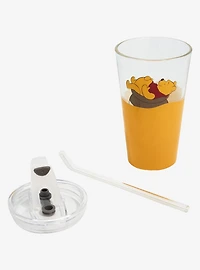 Disney Winnie the Pooh Hunny Pint Glass with Lid