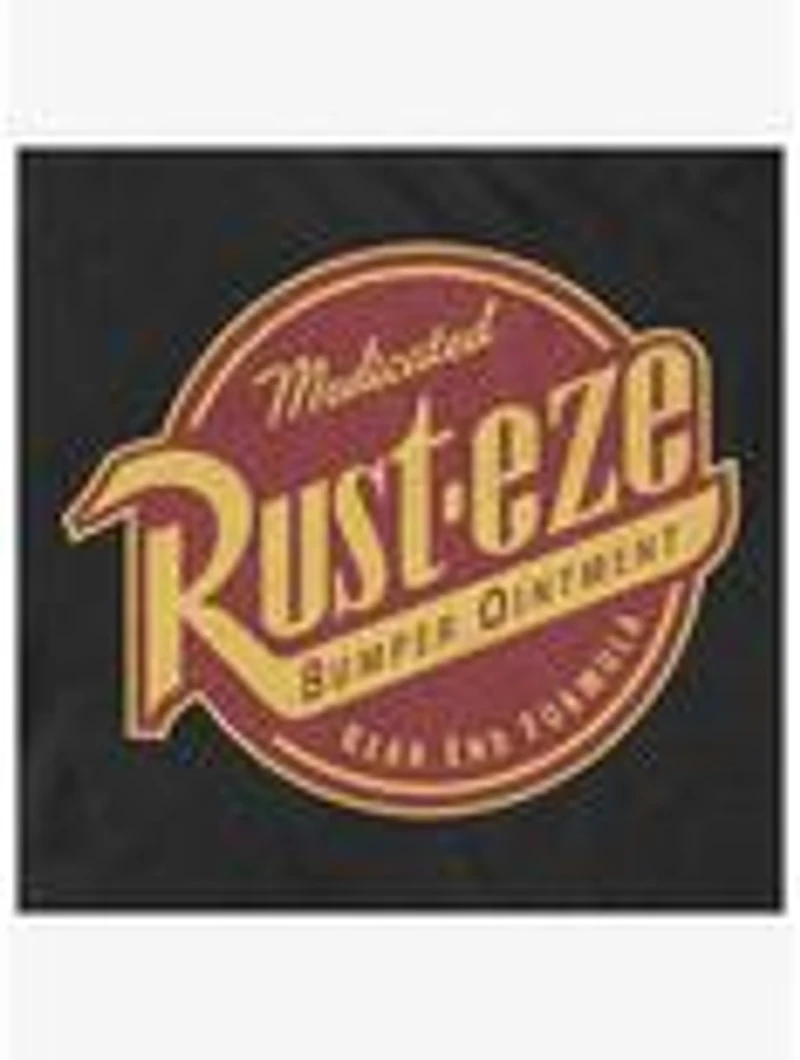 Disney Pixar Cars Rust-eze Label Womens T-Shirt