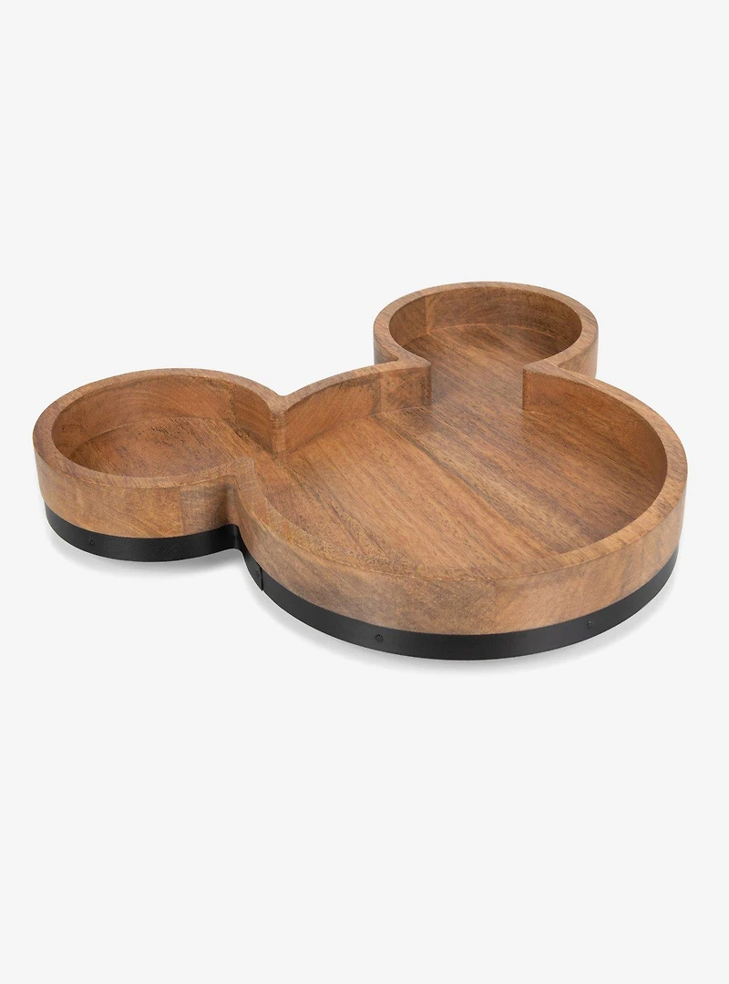 Disney Mickey Mouse Shaped Mango Wood Serving Tray