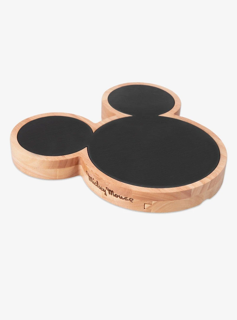 Disney Mickey Mouse Parawood Slate Cheese Board with Cheese Knife Set