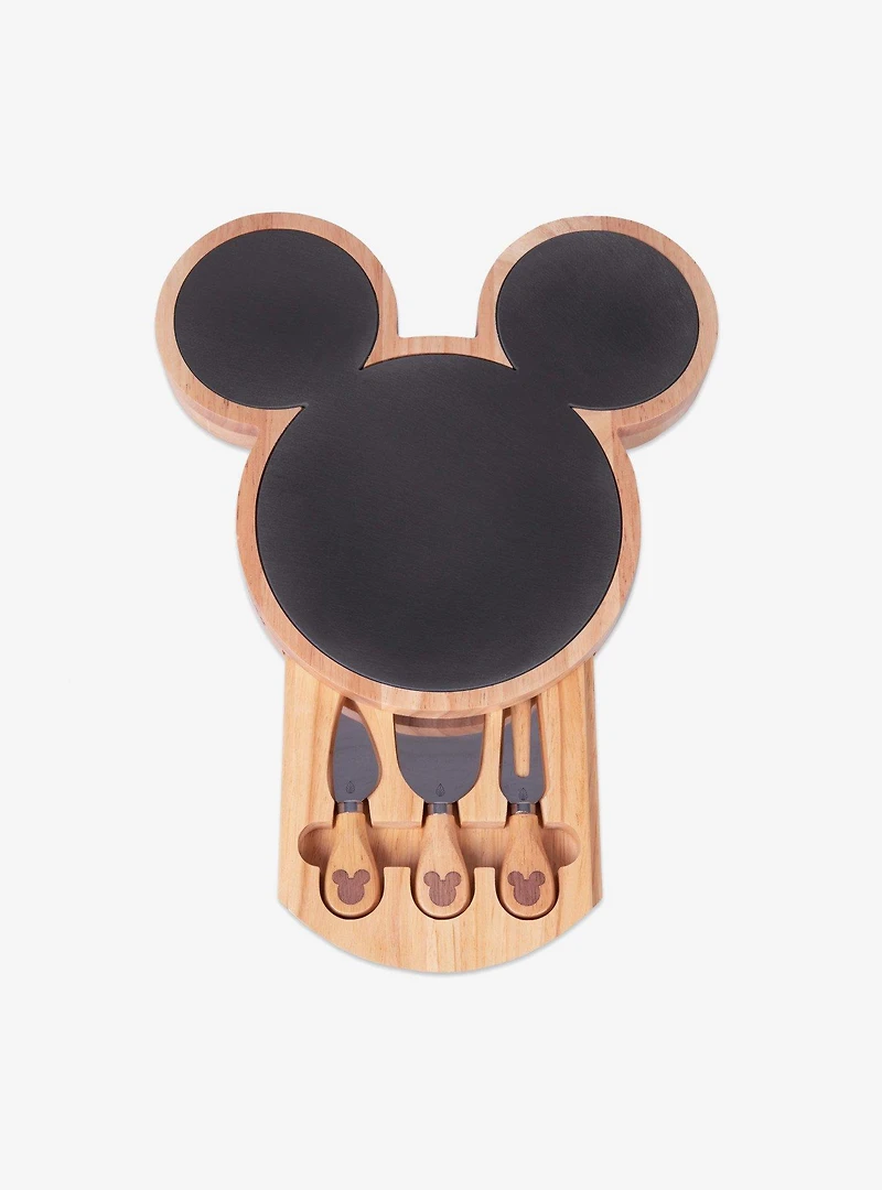 Disney Mickey Mouse Parawood Slate Cheese Board with Cheese Knife Set