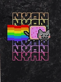Nyan Cat Rainbow Mineral Wash T-Shirt