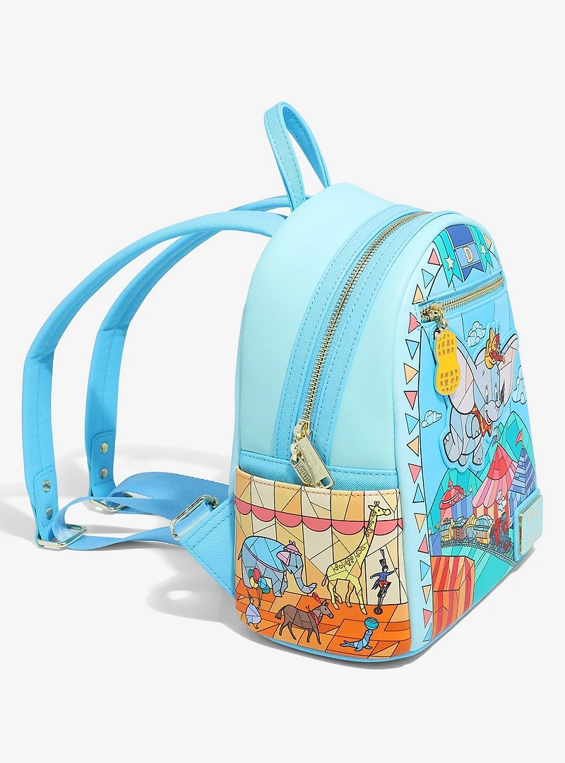 Loungefly Disney Dumbo Stained Glass Portrait Mini Backpack - BoxLunch Exclusive
