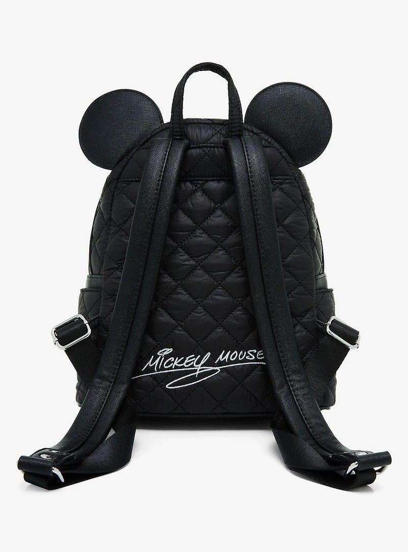 Loungefly Disney Mickey Mouse Puffer Quilt Ears Mini Backpack - BoxLunch Exclusive