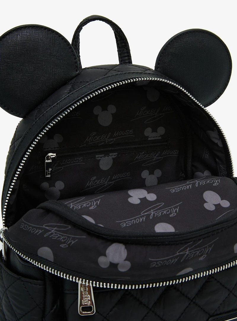 Loungefly Disney Mickey Mouse Puffer Quilt Ears Mini Backpack - BoxLunch Exclusive
