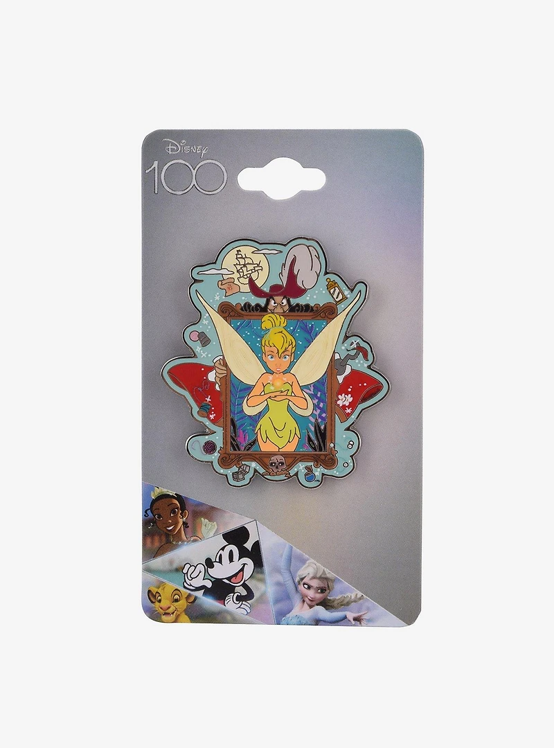 Disney 100 Peter Pan Tinker Bell Frame Enamel Pin - BoxLunch Exclusive