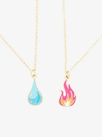 Disney Pixar Elemental Fire & Water Bestie Necklace Set - BoxLunch Exclusive