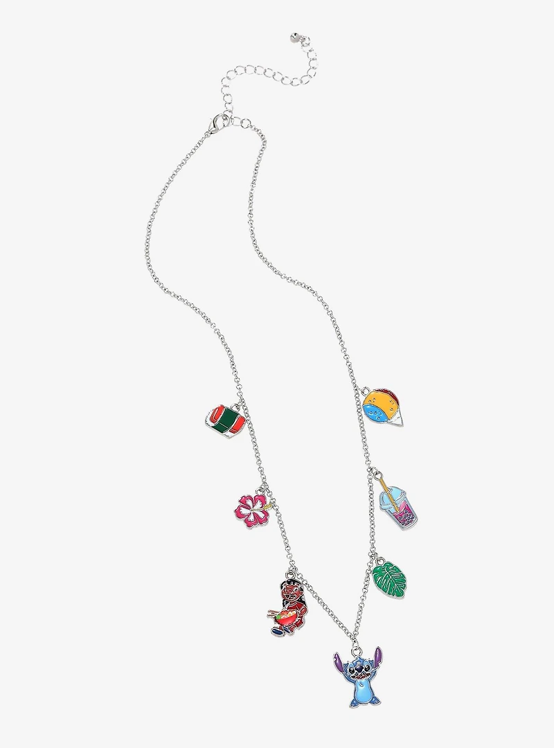 Disney Lilo & Stitch Icons Charm Necklace - BoxLunch Exclusive