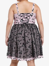 My Melody & Kuromi Lolita Mesh Lace-Up Dress Plus Size